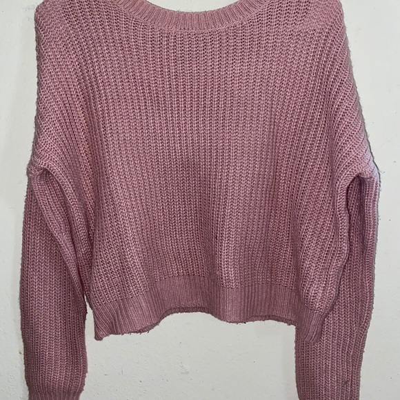 cropped pink sweater - Picture 3 of 3